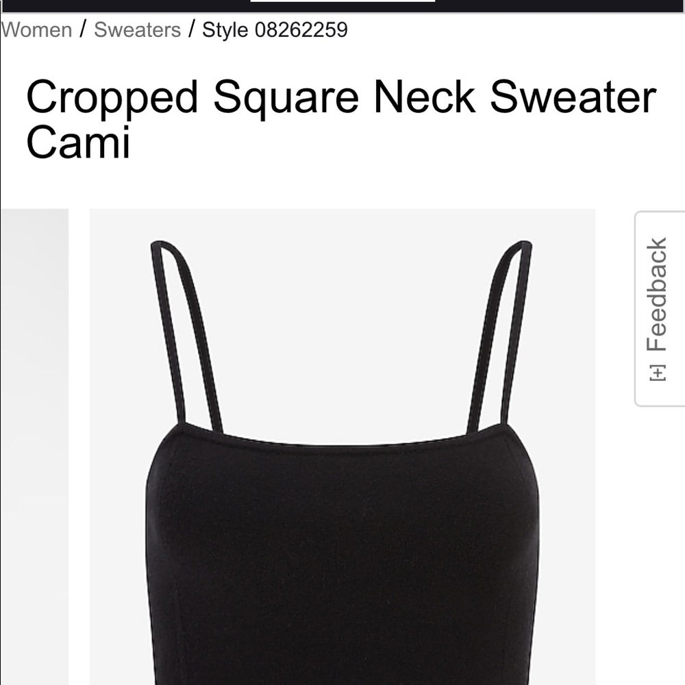 NWT Express Sweater Cami